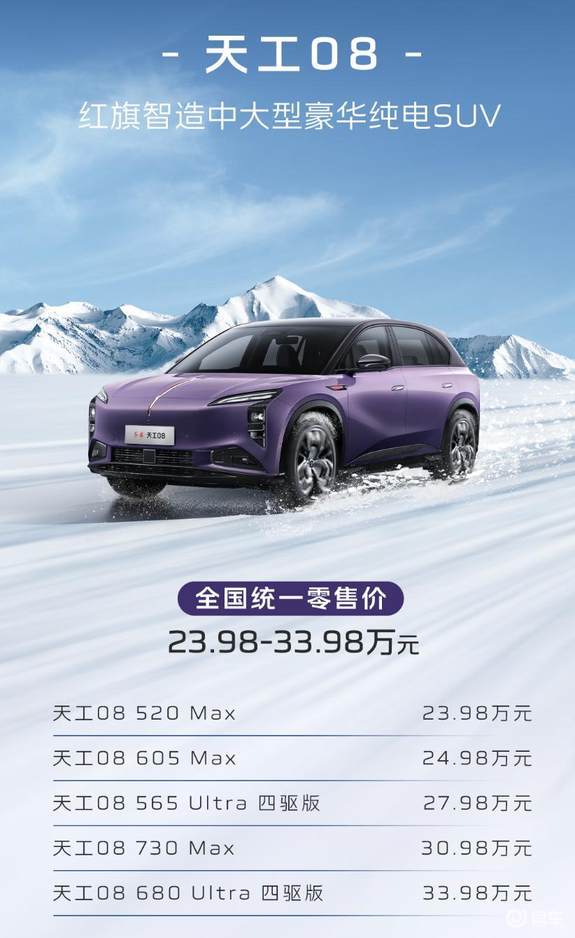 24万买8系SUV，红旗天工08给年轻人一个买得起的价格
